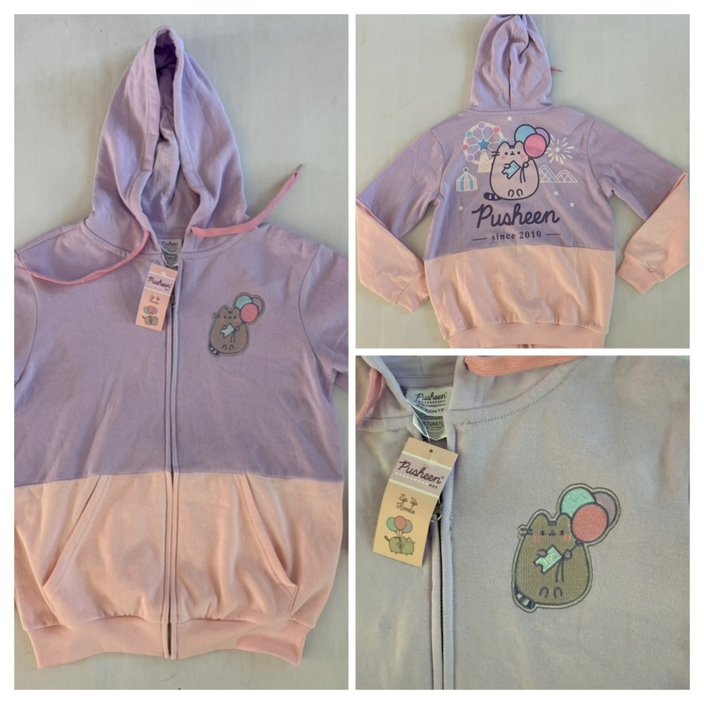 Pusheen Box Exclusive Zip Up Hoodie 15th Anniversary Box‎ Spring Women’s Size XS